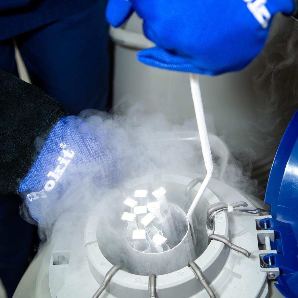 Gateshead Fertility: Cryotank used for storing frozen sperm, eggs, and embryos.