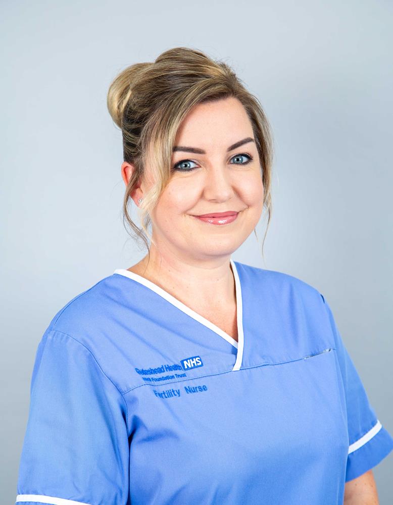Lyndsey Laws, a Fertility Staff Nurse at Gateshead Fertility Clinic.